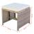 Set mobilier de exterior cu perne, 9 piese, bej, poliratan, 11 image