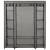 Șifonier cu bare și compartimente, gri, 150x45x176 cm, textil, 2 image