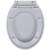 Capac wc cu închidere silențioasă, alb, oval, 6 image