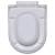 Capace wc cu închidere silențioasă, 2 buc., alb, plastic, 4 image
