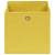 Cutii depozitare, 4 buc., galben, 28x28x28 cm, textil nețesut, 3 image