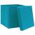 Cutii de depozitare cu capac, 10 buc., bleu, 28x28x28 cm, 3 image