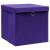Cutii depozitare cu capace, 4 buc., violet, 28x28x28 cm, 2 image