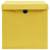 Cutii de depozitare cu capac, 10 buc., galben, 28x28x28 cm, 4 image