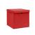 Cutii de depozitare cu capac, 10 buc., roșu, 28x28x28 cm, 2 image