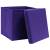 Cutii depozitare cu capace, 4 buc., violet, 32x32x32 cm, textil, 3 image