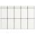 Perete de afișaj pliabil cu 15 panouri, alb, 302 x 200 cm