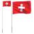 Steag elveția și stâlp din aluminiu, 5,55 m, 2 image