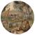 Wallart tapet în formă de cerc „animals of africa”, 142,5 cm, 2 image