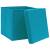 Cutii de depozitare cu capac, 4 buc., bleu, 28x28x28 cm, 4 image