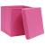 Cutii depozitare cu capac, 4 buc., roz, 28x28x28 cm, 3 image