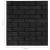 Tapet de perete autocolant 3d, 20 buc., negru, 7 image