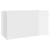 Cufăr depozitare, alb extralucios, 84x42x46 cm, lemn compozit, 5 image