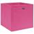 Cutii depozitare, 4 buc., roz, 28x28x28 cm, textil nețesut, 3 image