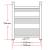 Radiator port-prosop încălzire centrală baie, drept, 500 x 764 mm, 8 image