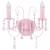 Lampă de perete cu mărgele, roz, 2 becuri x e14, 4 image
