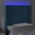 Tăblie de pat cu led, albastru închis, 83x16x118/128cm, catifea, 4 image