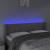 Tăblie de pat cu led, gri deschis, 147x16x78/88 cm, catifea, 4 image