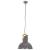 Lampă suspendată industrială 25 w gri, 52 cm, mango e27, rotund, 6 image