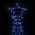 Pom de crăciun cu stâlp de metal, 1400 led-uri, albastru, 5 m, 6 image