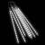 Lumini de meteoriți 8 buc. alb rece 50 cm 288 led-uri int./ext., 2 image