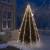 Instalație brad de crăciun cu 250 led-uri, alb rece, 250 cm