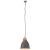 Lampă suspendată industrială, gri, 35 cm, lemn masiv&fier, e27, 4 image