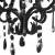 Candelabru cu mărgele, negru, rotund, e14, 6 image