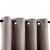 Draperii opace cu inele metalice, 2 buc., gri taupe, 140x245 cm, 3 image