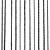 Draperii cu franjuri, 2 buc., 100 x 250 cm, negru, 4 image