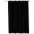 Draperii opace, aspect de in, negru, 290 x 245 cm, cu cârlige, 2 image