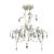 Lampă de plafon suspendată, cristal, candelabru alb elegant, 2 image