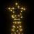 Pom de crăciun cu stâlp de metal, 1400 led-uri, alb cald, 5 m, 6 image