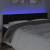 Tăblie de pat cu led, negru, 180x5x78/88 cm, catifea, 3 image