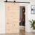Ușă de hambar, 100x1,8x214 cm, lemn masiv de pin, 3 image