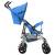 Landou/cărucior pliabil copii 2-în-1, albastru, oțel, 6 image