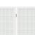 Paravan pliabil cu 5 panouri, stil japonez, alb, 200x170 cm, 5 image