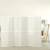 Paravan pliabil cu 6 panouri, stil japonez, alb, 240x170 cm