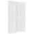 Paravan pliabil de cameră 3 panouri alb 120x170 cm stil japonez, 2 image