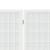 Paravan pliabil de cameră 3 panouri alb 120x170 cm stil japonez, 5 image
