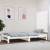 Tăblie de pat pentru perete, alb, 82,5x3x90 cm, lemn masiv pin