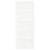 Ușă de hambar, alb, 80x1,8x204,5 cm, lemn masiv de pin, 5 image