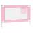 Balustradă de protecție pat copii, roz, 100x25 cm, textil, 4 image