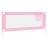 Balustradă de protecție pat copii, roz, 200x25 cm, textil, 4 image