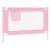 Balustradă de protecție pat copii, roz, 90x25 cm, textil, 2 image