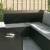 Set mobilier relaxare grădină 4 piese cu perne poliratan negru, 11 image