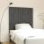 Tăblie de pat pentru perete, gri, 108x3x110 cm, lemn masiv pin