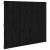 Tăblie de pat pentru perete negru 127,5x3x110 cm lemn masiv pin, 2 image