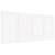 Tăblie de pat pentru perete, alb, 186x3x91,5 cm, lemn masiv pin, 2 image