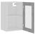 Dulap de sticlă suspendat, gri beton, 40x31x60 cm, pal, 5 image
